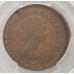 AUSTRALIA 1956 . ONE 1 PENNY . ERROR . BROADSTRUCK